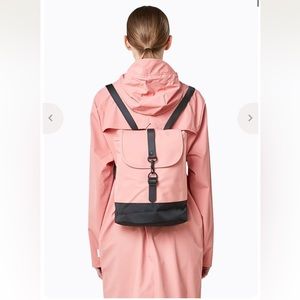 Rains drawstring backpack - Coral